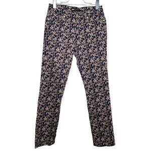LEVI'S Bleach Splatter Dot Mid Rise Skinny Denim Jeans Medium Wash Blue Size W29